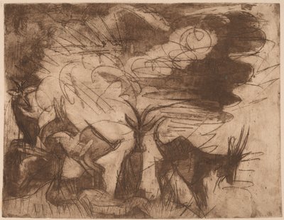 Kozy a mraky, 1919. od Ernst Ludwig Kirchner