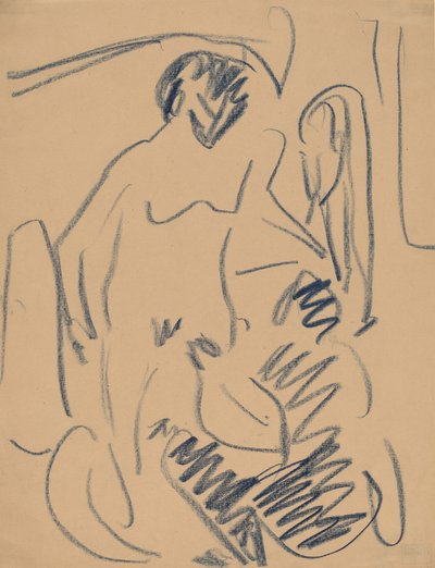 Akt na pláži, 1910. od Ernst Ludwig Kirchner