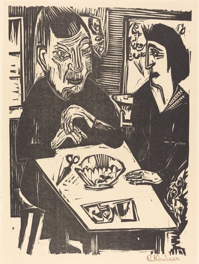 Stará a mladá žena Stará a mladá žena, 1921. od Ernst Ludwig Kirchner