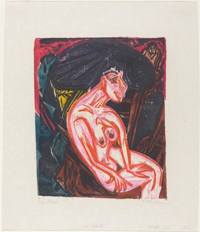 Podivuhodný příběh Petera Schlemihla: Milovaný Peter Schlemihl..., 1915. od Ernst Ludwig Kirchner