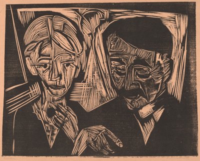 Manželský pár Müller, 1919. od Ernst Ludwig Kirchner