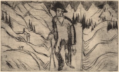 Poutník, 1922. od Ernst Ludwig Kirchner