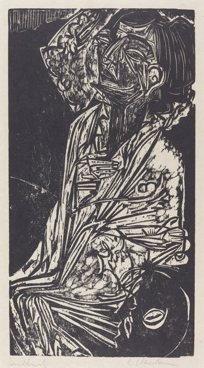 Manželka profesora Goldsteina, 1916. od Ernst Ludwig Kirchner