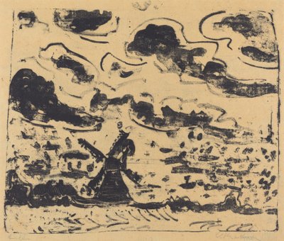 Větrný mlýn poblíž Burg na Fehmarn, 1908. od Ernst Ludwig Kirchner