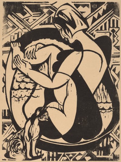 Žena ve vaně, 1936. od Ernst Ludwig Kirchner