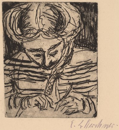 Kresba mladé dívky, 1906. od Ernst Ludwig Kirchner