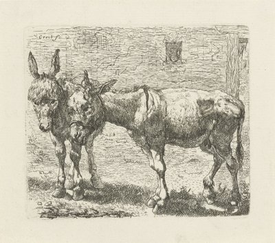 Dva osli od Ernst Ludwig Creite