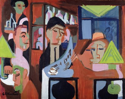 Kavárna v Davosu od Ernst Ludwig Kirchner