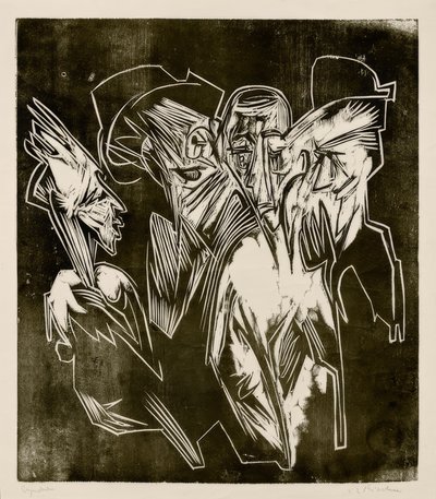Absolon a jeho rádci od Ernst Ludwig Kirchner