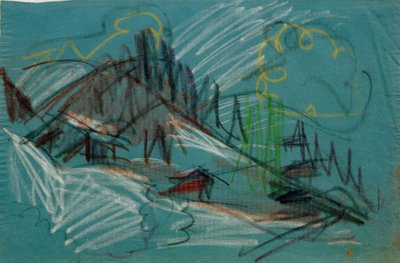 Alp v měsíčním světle od Ernst Ludwig Kirchner