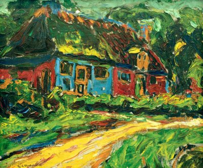 Starý dům na Fehmarnu od Ernst Ludwig Kirchner