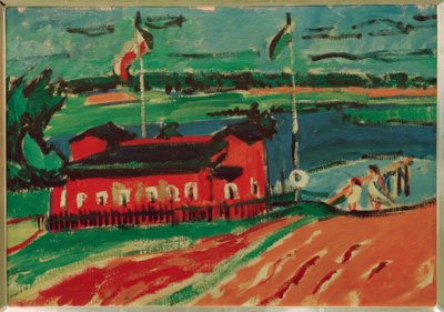 Koupaliště nedaleko Drážďan od Ernst Ludwig Kirchner