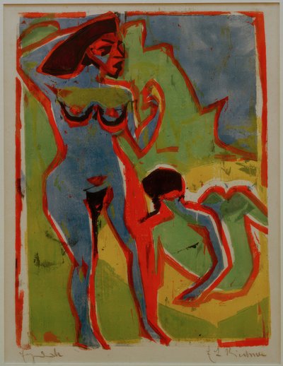 Koupání žen v Moritzburgu od Ernst Ludwig Kirchner