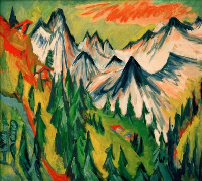 Vrcholky hor od Ernst Ludwig Kirchner