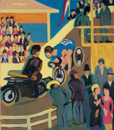 Cyklistický závod s motorovou štafetou; Cyklistické závody s motorizovanými tituly, 1927-1928 od Ernst Ludwig Kirchner