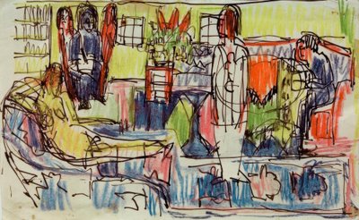 Moderní bohém od Ernst Ludwig Kirchner