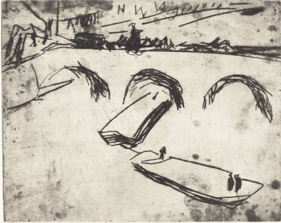 Most na nábřeží korunního prince (Brucke am Kronprinzen Ufer) od Ernst Ludwig Kirchner