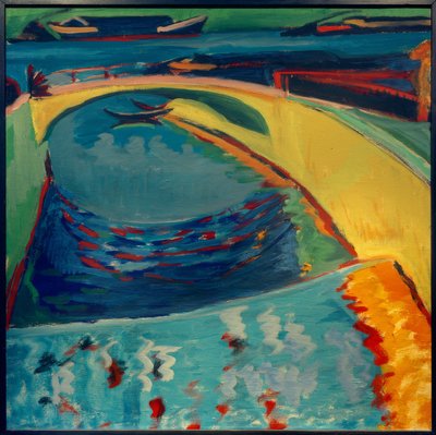 Most u ústí Prießnitz od Ernst Ludwig Kirchner