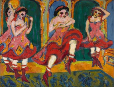 Czardastänzerinnen. 1908-20 od Ernst Ludwig Kirchner