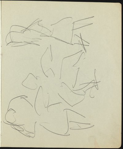 Tanečníci a umělci (stránka ze skicáře) od Ernst Ludwig Kirchner