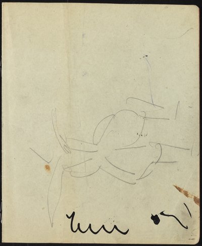 Tanečníci a umělci (stránka ze skicáře) od Ernst Ludwig Kirchner
