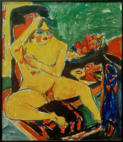 E.L.Kirchner, jednatel v ateliéru od Ernst Ludwig Kirchner