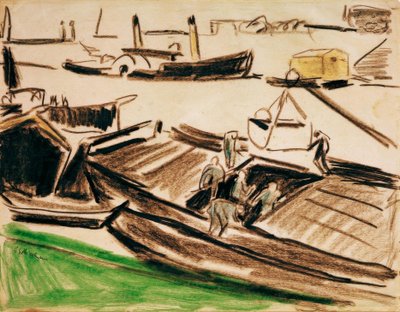 Elbzillen II od Ernst Ludwig Kirchner
