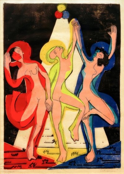 Barevný tanec od Ernst Ludwig Kirchner