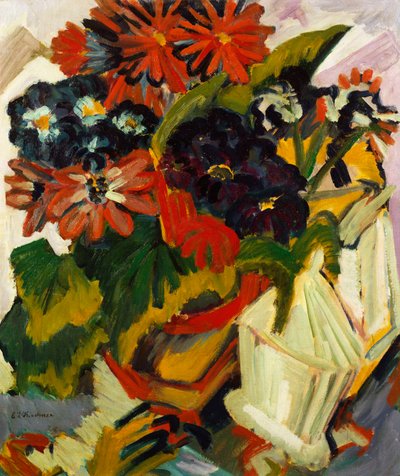 Květináč a cukřenka, 1918-19 od Ernst Ludwig Kirchner