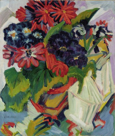 Květiny; Květiny, 1918-1919 od Ernst Ludwig Kirchner