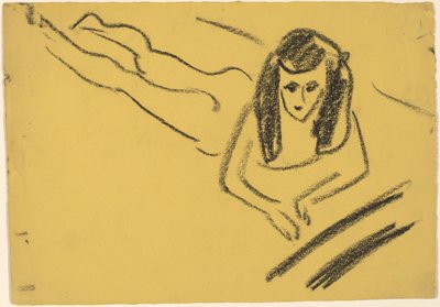 Fränzi ležící od Ernst Ludwig Kirchner