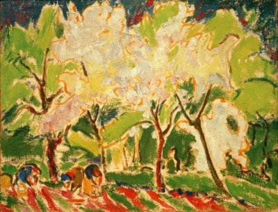 Jarní krajina od Ernst Ludwig Kirchner