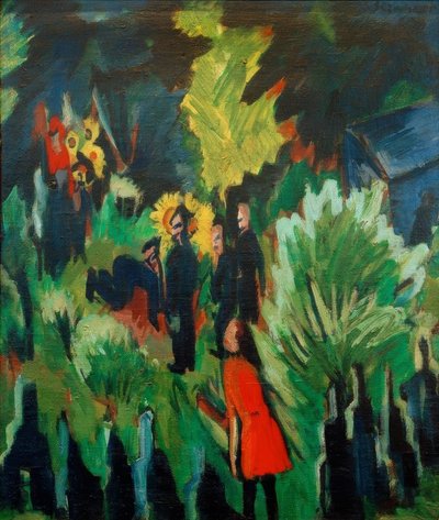 Graefova zahrada v Jeně od Ernst Ludwig Kirchner