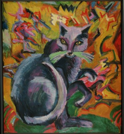 Šedá kocovina na polštáři od Ernst Ludwig Kirchner