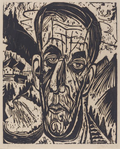 Vedoucí van de Velde, Bright (hlava van de Velde, peklo) od Ernst Ludwig Kirchner