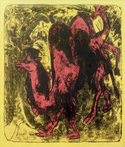 Velbloud a dromedár od Ernst Ludwig Kirchner