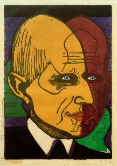 Kopf Dr. Frédéric Bauer od Ernst Ludwig Kirchner