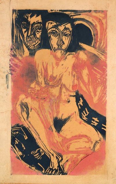 Melancholická dívka od Ernst Ludwig Kirchner