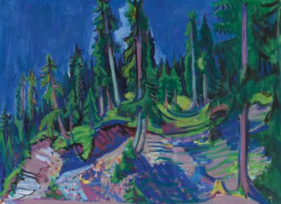 Horská lesní studie, 1936. od Ernst Ludwig Kirchner
