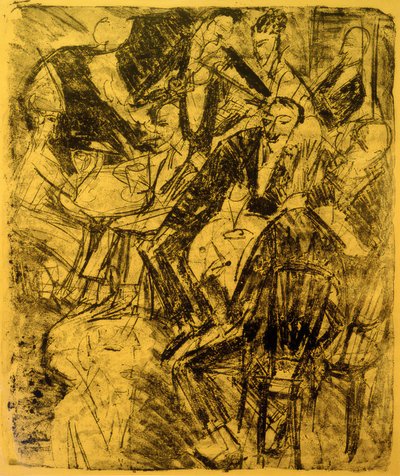 Hudební restaurace od Ernst Ludwig Kirchner