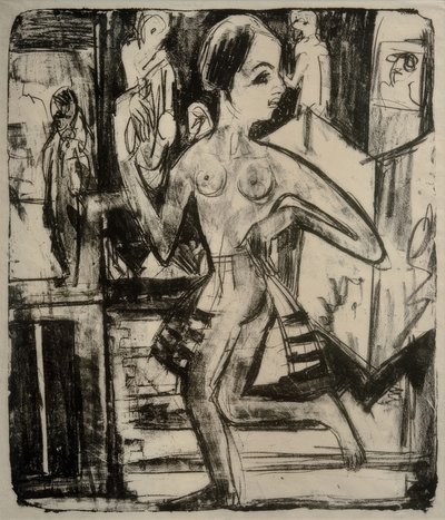 Nahá tanečnice od Ernst Ludwig Kirchner