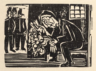 Vedle hlavní silnice. Povídky Jakoba Bossharta. Apoštol míru - V cele od Ernst Ludwig Kirchner