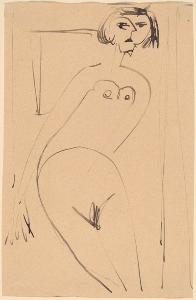 Akt od Ernst Ludwig Kirchner