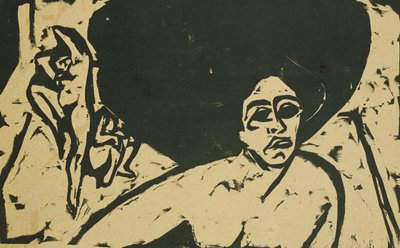 nahé tanečnice; Nahí tanečníci, 1909 od Ernst Ludwig Kirchner