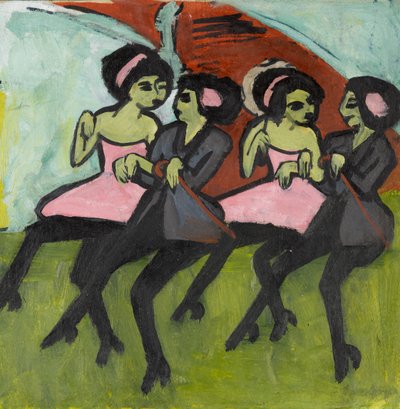 Panamští tanečníci, 1910-1911 od Ernst Ludwig Kirchner