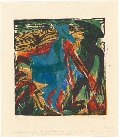 Podivuhodný příběh Petera Schlemihla: Schlemihlovo setkání s jeho stínem od Ernst Ludwig Kirchner