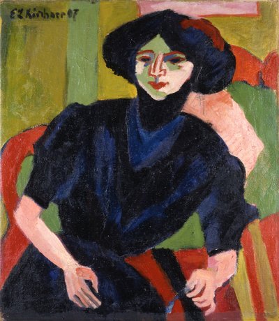 Portrét ženy od Ernst Ludwig Kirchner