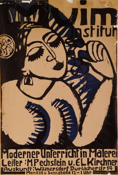 Poster Institute Muim; Plakat Muim Institut, 1911 od Ernst Ludwig Kirchner