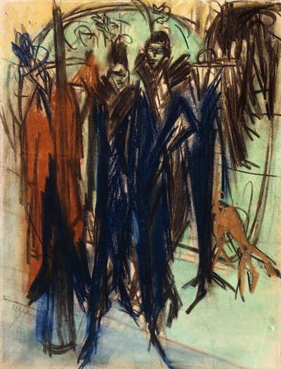 Prostitutka, Friedrichstrasse, Berlín od Ernst Ludwig Kirchner