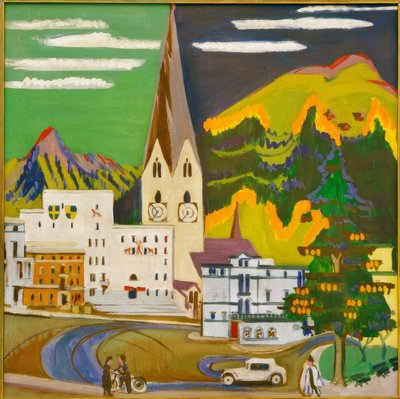 Radniční náměstí v Davosu od Ernst Ludwig Kirchner